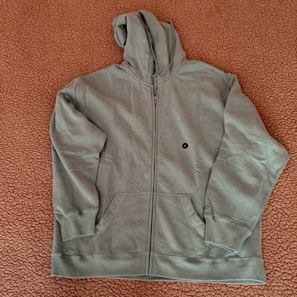 BRAND NEW with tags Hollister light green super-soft hoodie zip sweatshirt